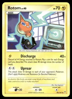 Pokemon Tcg Rotom #82 Pokemon Supreme Victors LP - Image 1
