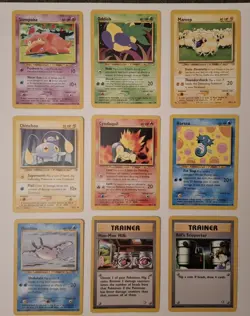 Pokemon - 9 x Neo Genesis - Non Holo - Vintage WOTC - LP (Excellent) - Image 3
