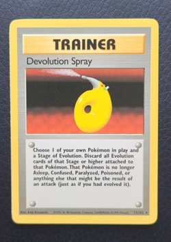 Pokemon TCG - Devolution Spray - 72/102 - Rare - Base Set Unlimited LP/NM - Image 1