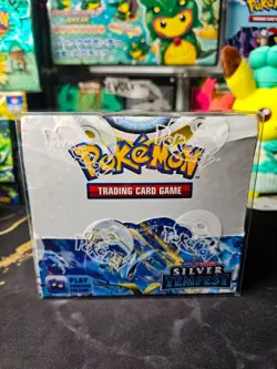 Pokemon TCG Silver Tempest Booster Box 36 Packs New and Sealed with Protector - Image 1