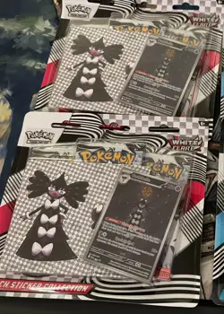 Lot of 2 Pokemon Scarlet Violet White Flare Tech Sticker Collection - Image 1