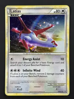 Pokemon TCG - Latias HGSS10 Cosmos Holo Pokemon Black Star Promo - LP - Image 1