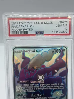 2019 POKEMON SUN AND MOON DARKRAI GX SHINY VAULT SV70 PSA 10 GEM MINT - Image 2