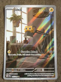 Pokemon TCG Joltik #116/086 Sv: White Flare Illustration Rare Full Art Holo - Image 1