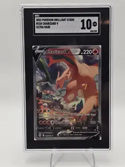 Pokemon Brilliant Stars Charizard v Altimeter Art 154/172 SGC 10 - Image 1