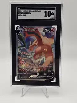Pokemon Brilliant Stars Charizard v Altimeter Art 154/172 SGC 10 - Image 4