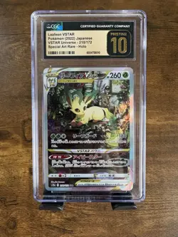 Pokemon Leafeon VSTAR Holo Special Art Rare CGC 10 S12a 210/172 Japanese - Image 1