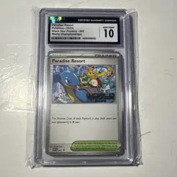 Pokemon Paradise Resort Trainer Black Star Promo 045 CGC 10 World Championships - Image 1