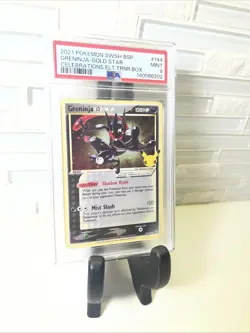 2021 POKEMON SWSH PROMO CELEBRATIONS ETB #144 GRENINJA-GOLD STAR PSA 9 - Image 2
