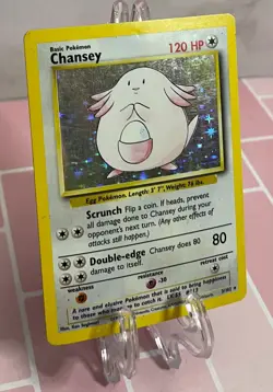 Pokemon TCG Chansey Base Set 3/102 Holo Unlimited Holo Rare - Image 3