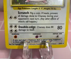 Pokemon TCG Chansey Base Set 3/102 Holo Unlimited Holo Rare - Image 5
