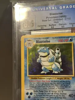 1999 Pokemon Base Set Unlimited Blastoise CGC 8.5 ✅ - Image 2