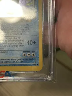 1999 Pokemon Base Set Unlimited Blastoise CGC 8.5 ✅ - Image 4