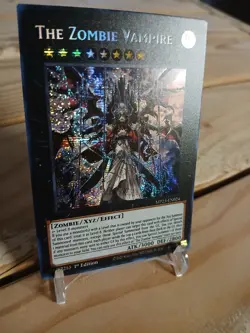 Yu-Gi-Oh! The Zombie Vampire BACH-en045 secret rare 1st Edition NM - Image 4