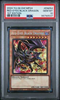 Red-eyes Black Dragon MP24-EN054 1st Edition Secret Rare Yugioh PSA 10 *537 - Image 1