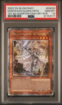 Dogmatika Ecclesia, The Virtuous RA01-EN020 1st Edition QCR Yugioh PSA 10 *717 - Image 1