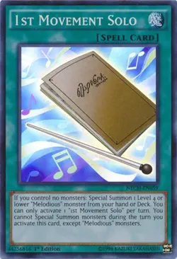 Yugioh! MP 1st Movement Solo - NECH-ENS10 - Super Rare - Limited Edition Moderat - Image 1