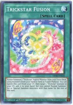Yugioh - Trickstar Fusion MP20-EN026 1st Edition - 2020 Tin of Lost Memories - Image 1