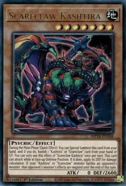 Yugioh! LP Scareclaw Kashtira - MP24-EN168 - Ultra Rare - 1st Edition Lightly Pl - Image 1