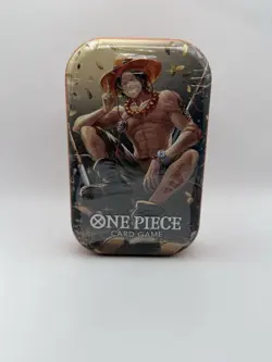One Piece Card Game Portgas D Ace Treasure Tin Factory Sealed Bandai NEW 🔥 - Image 1