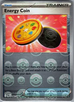 Energy Coin 081/086 Uncommon - Pokemon TCG SV: Black Bolt - Pokeball (NM) - Image 1