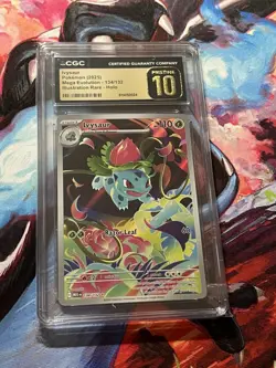 2025 Pokemon Ivysaur Mega Evolution 134/132 IR CGC PRISTINE 10 - Image 1