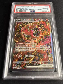 2025 Pokemon Mega Evolutions Promos #24 Oricorio Ex Full Art PSA 10 - Image 1