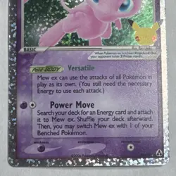 Pokemon Mew ex EX Legend Maker Holo 90 HP Classic Collection 88/92 - Image 3