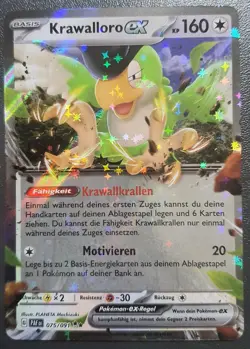 Krawalloro EX 075/091 / Pokemon Karte / Paldeas Schicksale / DE - Image 1