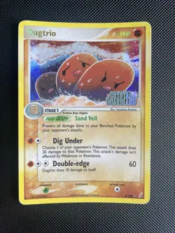 Pokemon TCG Dugtrio EX Crystal Guardians 5/100 Reverse Holo Holo Rare - MP/LP - Image 1