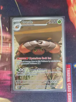 Pokemon TCG Crustle 186/182 Destined Rivals Illustration Rare Card NM - Image 1