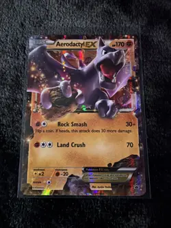 Pokemon TCG Aerodactyl EX Black Star Promo XY97 Ultra Holo Promo Card - LP - Image 1