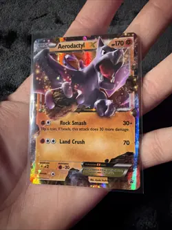 Pokemon TCG Aerodactyl EX Black Star Promo XY97 Ultra Holo Promo Card - LP - Image 3