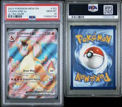 Pokemon TCG Charizard EX Scarlet & Violet Holo Ultra Rare Card 183/165 PSA 10 GM - Image 2