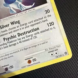 Pokemon Lugia Secret Wonders Holo Rare Card 14/132 2007 LP HOLO BLEED - Image 2