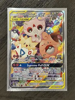 Pokemon Leafeon V & Togepi Cleffa Igglybuff GX Holo Tag Team English Cards Lot - Image 3