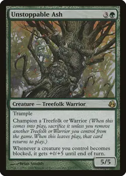 Unstoppable Ash Morningtide NM Green Rare MAGIC THE GATHERING CARD ABUGames - Image 1