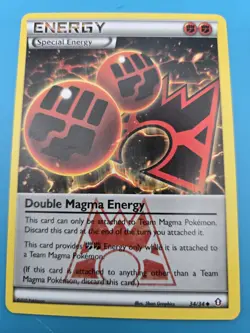 Pokemon TCG Double Magma Energy 34/34 Uncommon Card XY LP - Image 1
