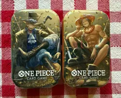 One Piece Card Game Mini-Tin Pack Set Vol.2 Lot Of 2 OP13 Sabo Portgas - Image 1