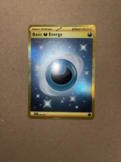 Basic Darkness Energy 098/064 GOLD Hyper Rare S&V Shrouded Fable Pokemon Card NM - Image 2