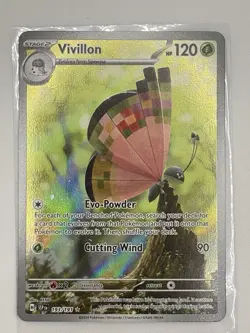 Pokemon TCG Vivillon 193/191 Illustration Rare Holo Card Surging Sparks - Image 1