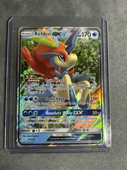 Pokemon TCG Keldeo GX Unified Minds Ultra Rare Card 47/236 - Image 1