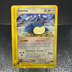 Snorlax 100/144 Skyridge Non-Holo Pokemon Card - Image 1