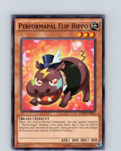 Yu-Gi-Oh TCG Performapal Flip Hippo INOV-EN003 Unlimited Common Card NM - Image 1