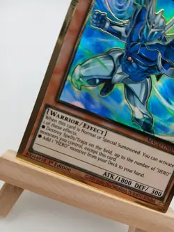 Elemental HERO Stratos MAGO-EN004 Gold Rare 1st Edition Holo LP Yu-Gi-Oh! Card - Image 3