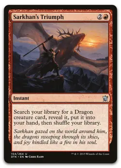 Sarkhan's Triumph #154 (NM) Dragons of Tarkir DTK Magic MTG - Image 1
