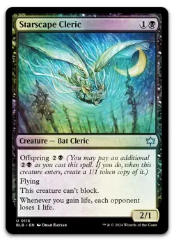 Starscape Cleric #116 (Foil) (NM) Bloomburrow BLB Magic MTG - Image 1