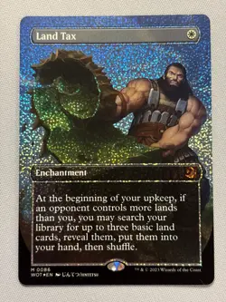 MTG: Wilds of Eldraine: Land Tax (Anime Borderless) (Confetti Foil) (NM) - Image 1