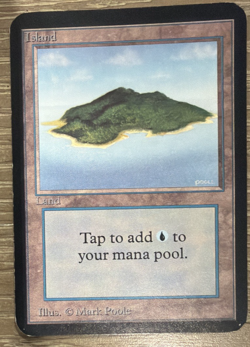MTG Alpha Island Land NM Magic: The Gathering - Image 2