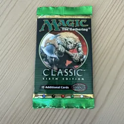 Magic the Gathering MTG Classic Sixth Edition (6ED) Booster Pack Factory Sealed - Image 1